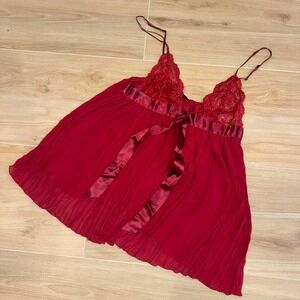 Vintage y2k Victoria red secret slip dress
